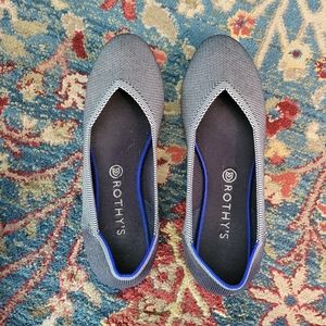 Rothys size 11 washable flats, blue/gray/denim color